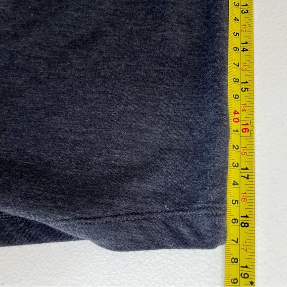 Old Navy Pintuck Button Front Short Roll Tab Gray V Neck Tunic T Women Large - Picture 11 of 13